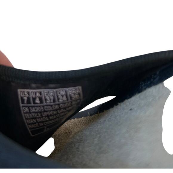 Skechers Platform Sandals Women's Memory Foam Black Wedge Cork Cloth Size 7 - Picture 4 of 8